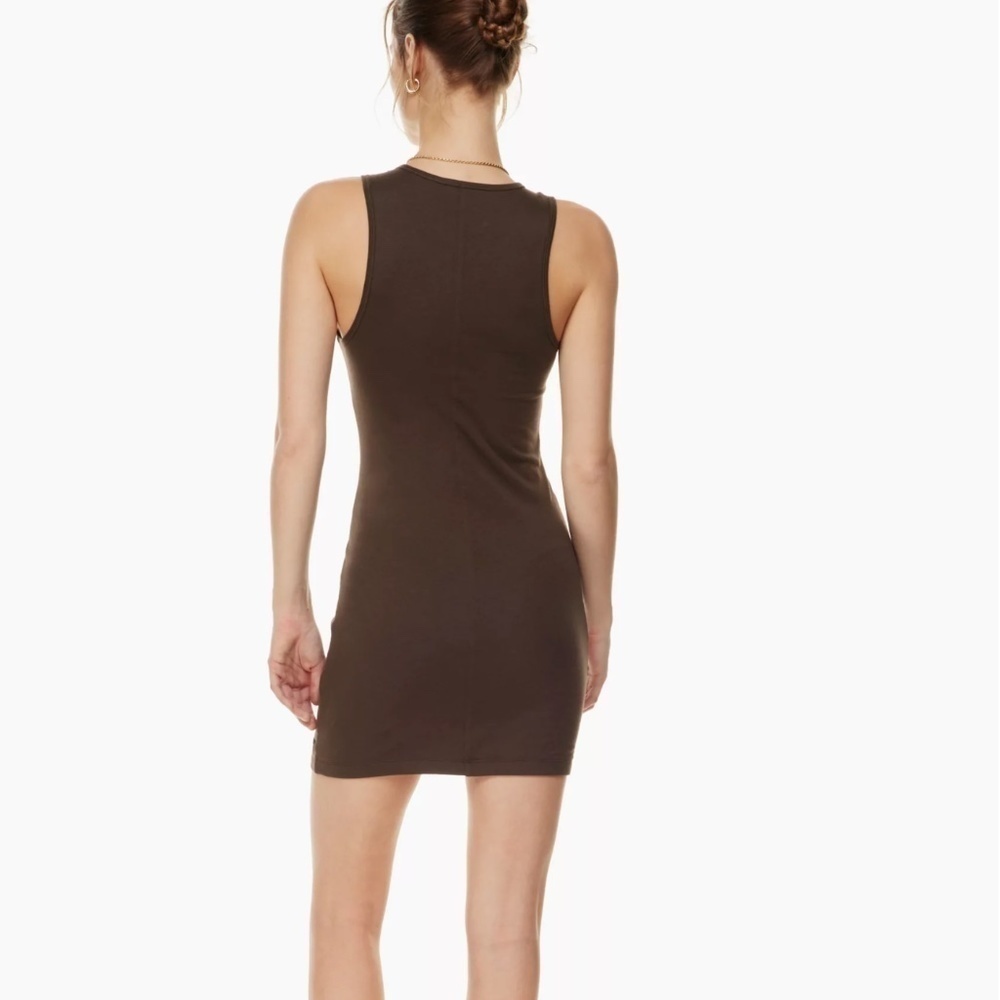 Aritzia TNA Juno Dress - Rich Mocha Brown - Size XL - Picture 5 of 9